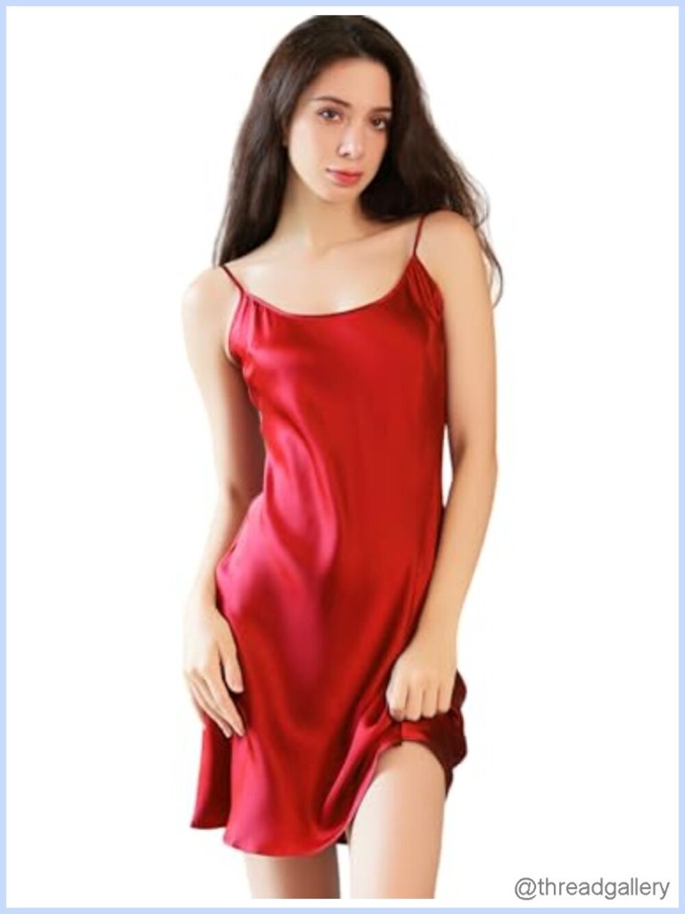 19MM Mulberry Silk Nightgown Adjustable Straps Scoop Neck